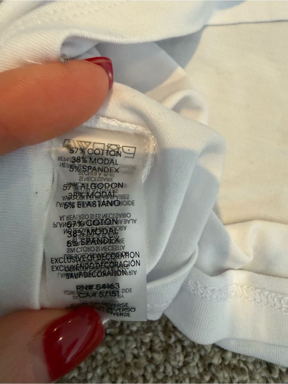 Karl Lagerfeld White Embellished Top Women Size Large - Picture 6 of 8